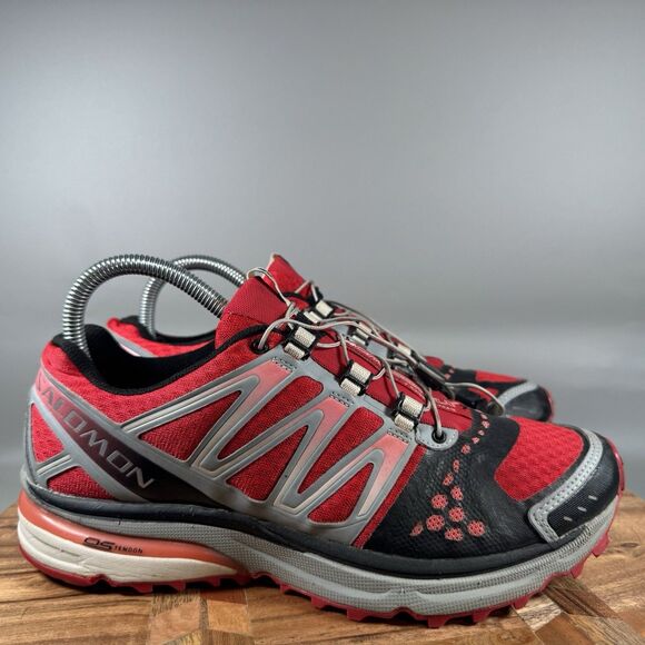 Salomon XR Crossmax 1 Running Shoes Sneakers Womens Size 8 Red Outdoor Trail - Picture 1 of 8